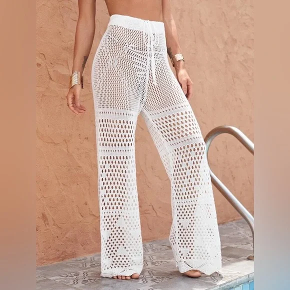 Sheer Cover Up Pants Without Bikini - Picture 3 of 6